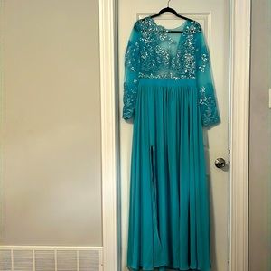Baby Blue sheer gown